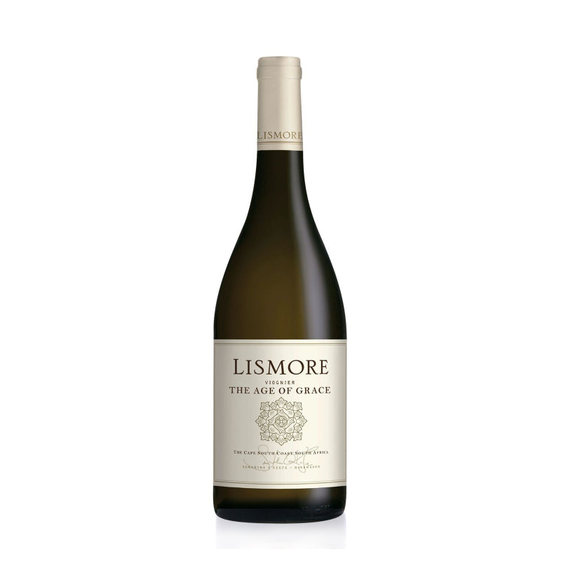 A bottle of Lismore Age of Grace Viognier white wine.
