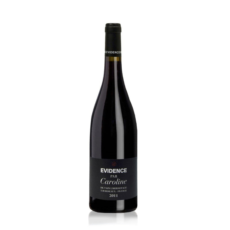 A bottle of Paul Jaboulet Aine Evidence Par Caroline Rouge 2011 red wine.