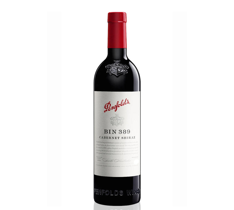 Penfolds Bin 389 Cabernet Shiraz red wine bottle