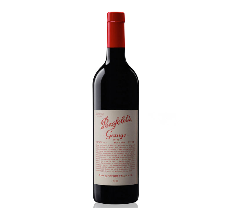A bottle of Penfolds Grange Bin 95 Shiraz red wine