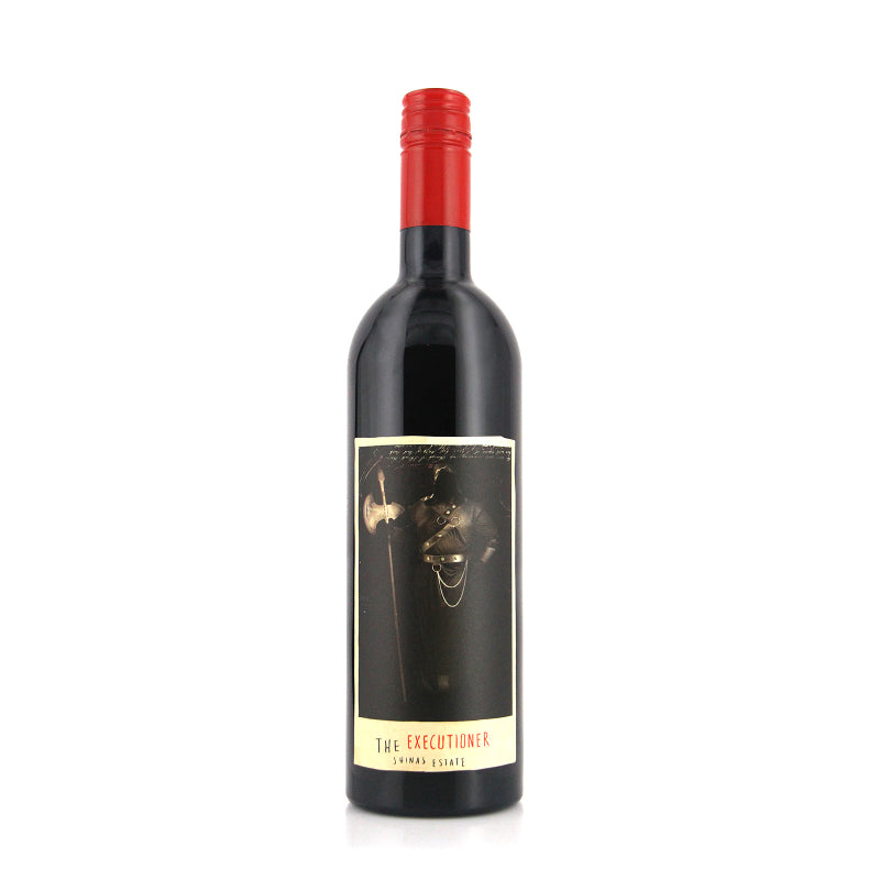 A bottle of Shinas Estate The Executioner Blend red wine