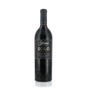A bottle of Silverado Solo Napa Valley Cabernet Sauvignon red wine.
