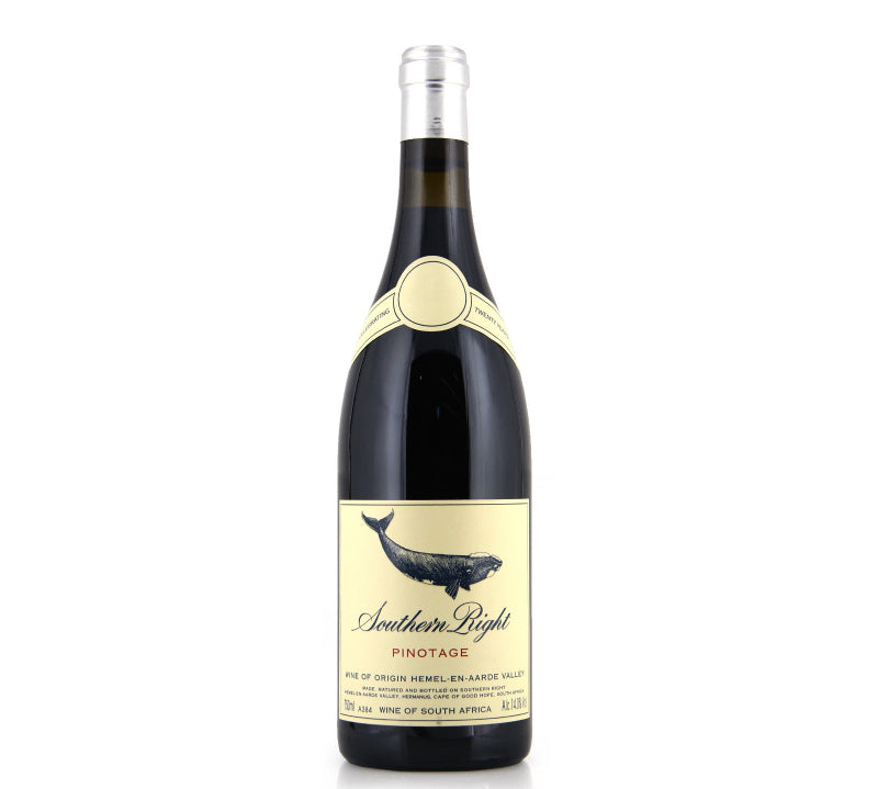 Bottle of Southern Right Pinotage red wine 