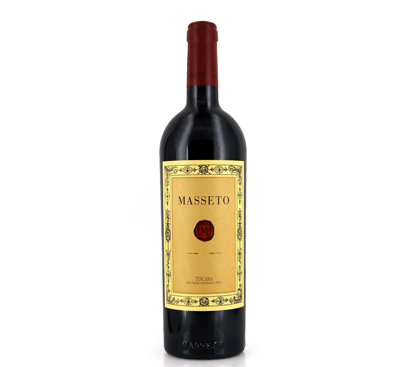 A bottle of Masseto red wine