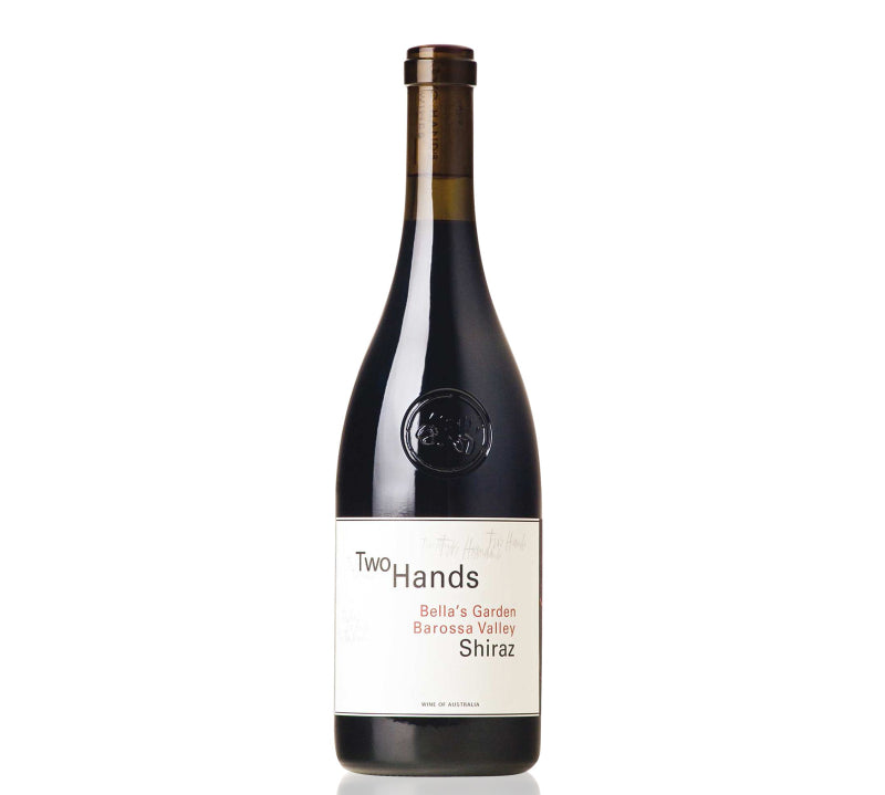 Two Hands Bella’s Garden Shiraz 750ml, a vibrant Australian red wine with juicy red fruit, subtle spice, and smooth tannins, showcasing elegance and balance.