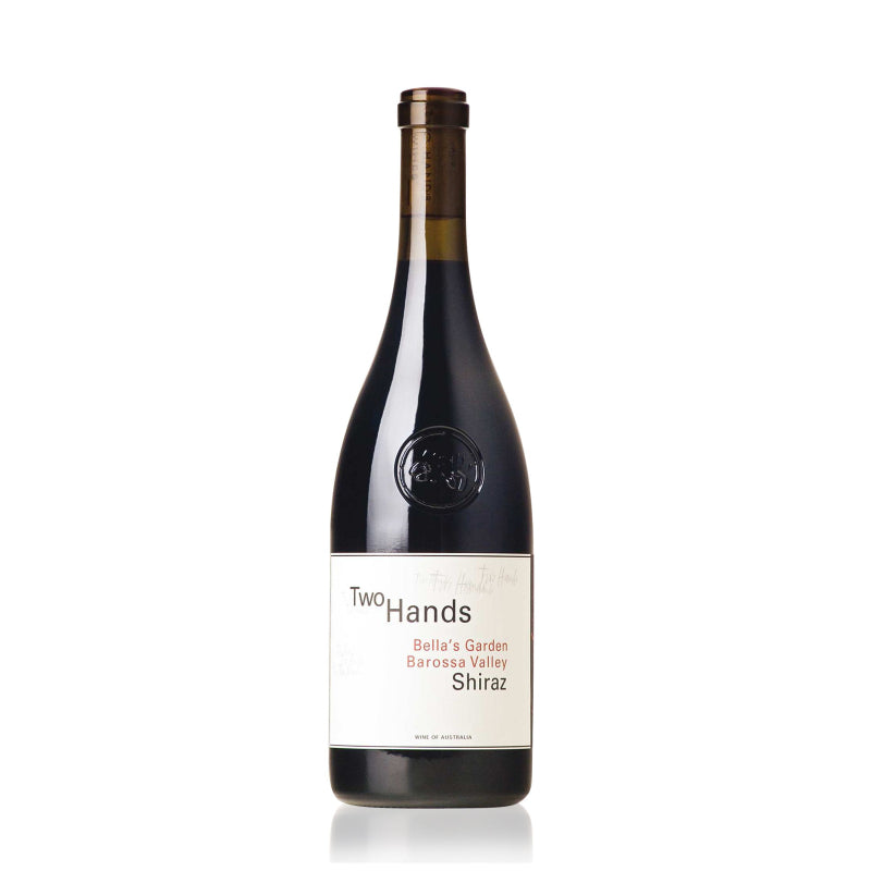Two Hands Bella’s Garden Shiraz 750ml, a vibrant Australian red wine with juicy red fruit, subtle spice, and smooth tannins, showcasing elegance and balance.