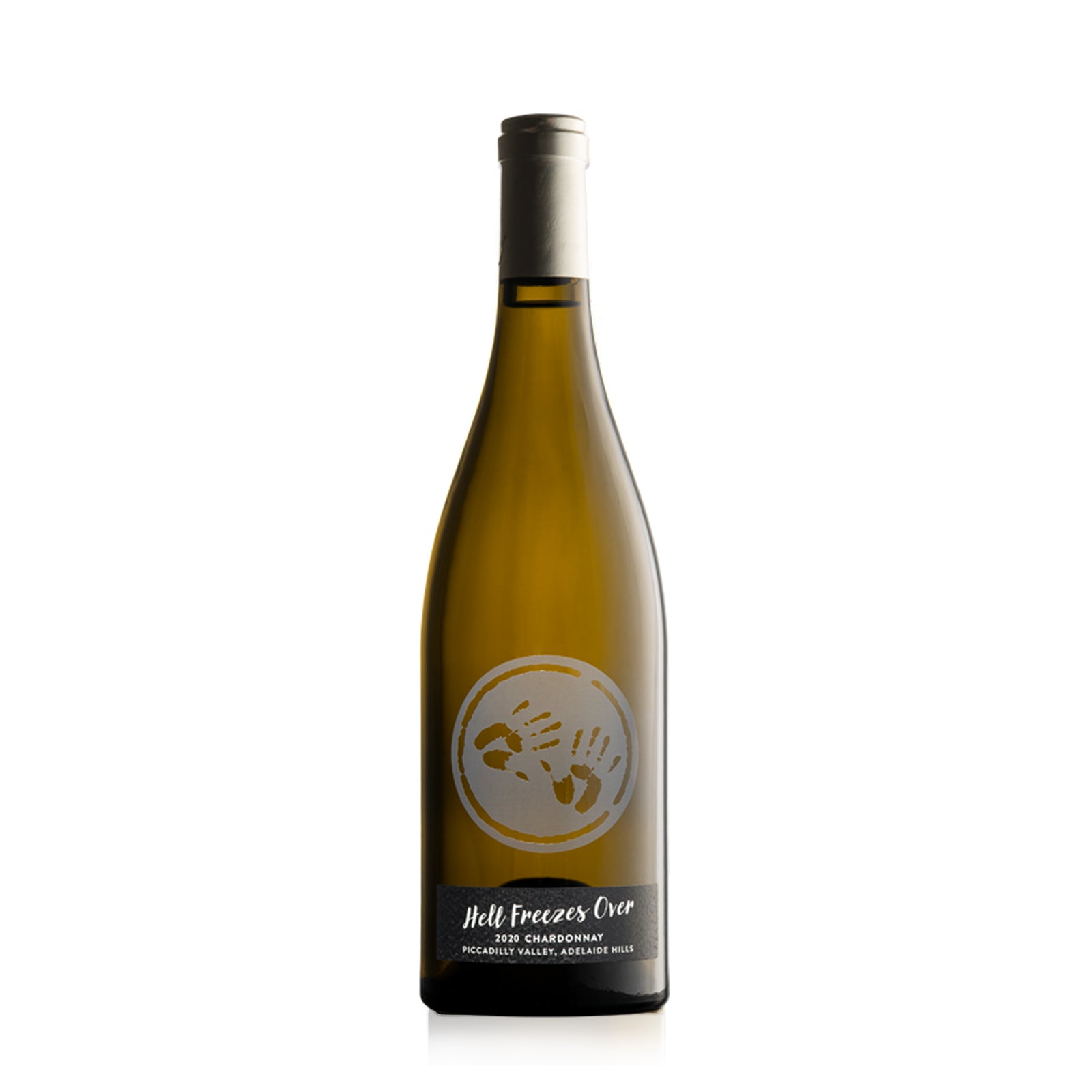 Two Hands Hell Freezes Over Chardonnay 2020, a vibrant Australian white wine with rich stone fruit, citrus flavors, and a creamy, balanced finish.