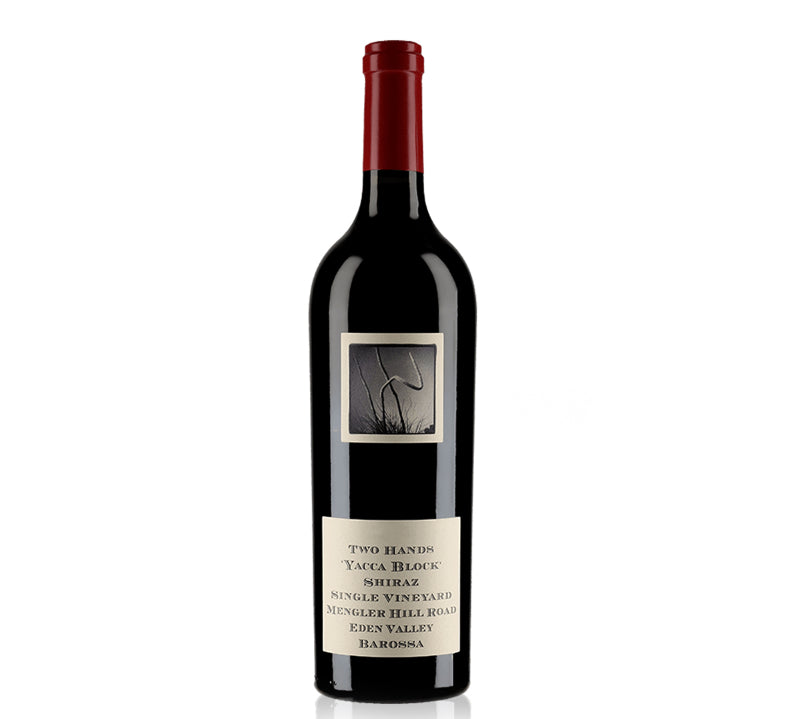 Two Hands Yacca Block Single Vineyard Shiraz 750ml, a bold Australian red wine with rich dark berry flavors, peppery spice, and smooth, structured tannins from a single vineyard.