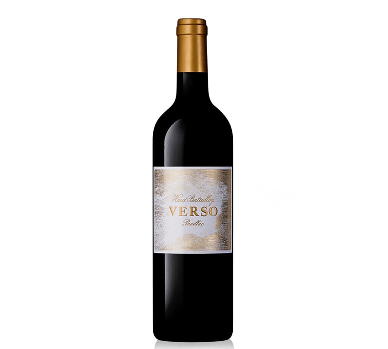 Verso by Haut-Bataillay Pauillac, 750ml bottle of premium red Bordeaux wine, rich and full-bodied.