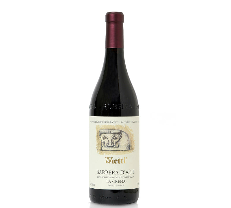 Vietti Barbera d’Asti La Crena DOCG 750ml, premium Italian red wine with deep fruit flavors and elegant structure.