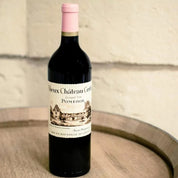 Bottle of Vieux Château Certan Pomerol 750ml with plum, black cherry, chocolate, and spice notes.