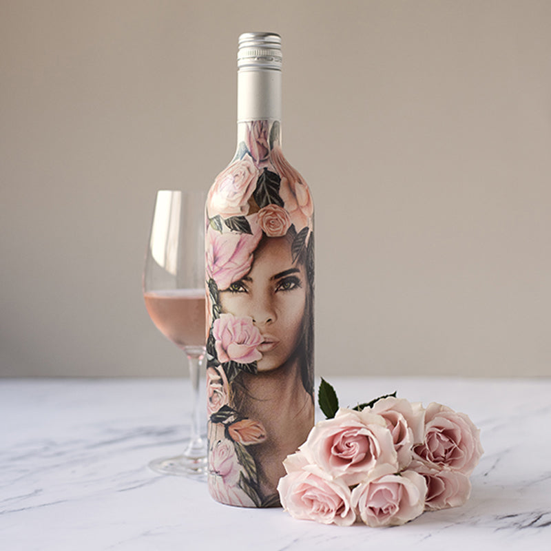 Bottle of VIK La Piu Belle Rosé with fresh strawberry, raspberry, and floral notes.